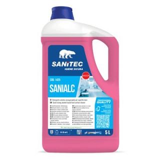 SANITEC SANIALC DETERSIVO DISINFETTANTE A BASE ALCOLICA FLACONE DA 5KG CONF 2 P…