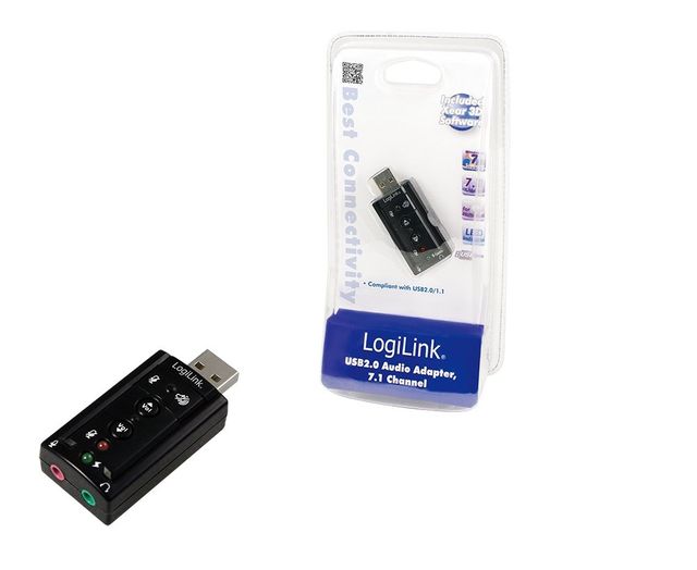 SCHEDA AUDIO USB 2.0 BK (LOGILINK) PER WINDOWS 10/8/7/VISTA/XP/MAC/LIN