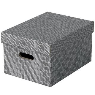 Esselte Home - Scatola per archiviazione - medium - grigio (pacchetto di 3)