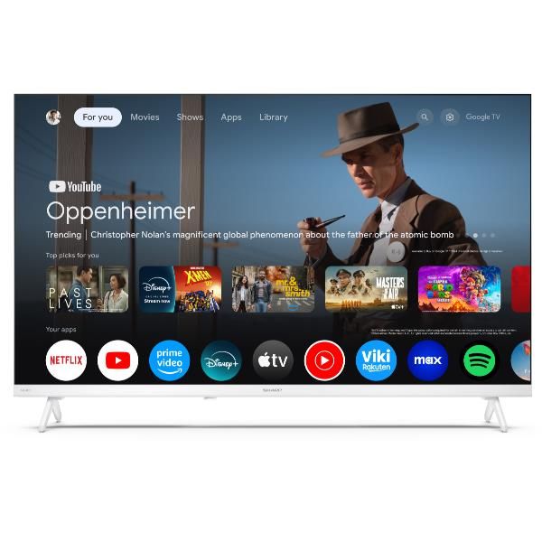 SHARP 32 HF HD GOOGLE TV FRAMELESS BIANCO