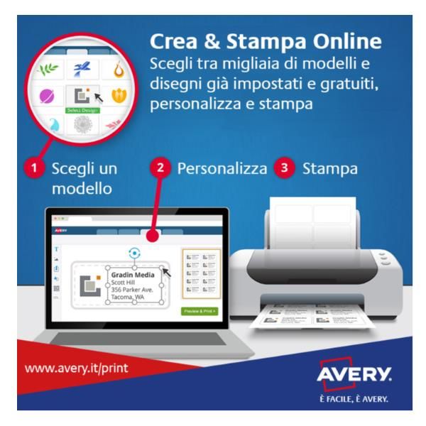 Etichette adesive - in PE - laser - permanenti - 45,7 x 21,2 mm - 48 et/fg - 10…