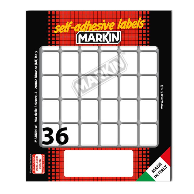 Etichette adesive - in carta - permanenti - 22 x 17 mm - 36 et/fg - 10 fogli - …