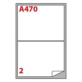 Etichette adesive A/470 - in carta - permanenti - 199,6 x 143,5 mm - 2 et/fg - …