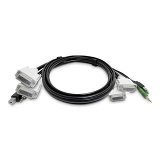 STARTECH CAVO KVM 2 DISPLAYPORT, USB