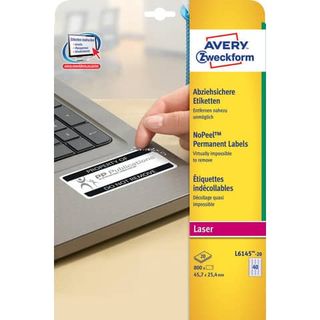 Etichette adesive L6145 - in poliestere - laser - permanenti - 45,7 x 25,4 mm -…
