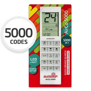 SUPERIOR TELECOMANDO UNIVERSALE ARIA CONDIZIONATA AIRCO 5000 IN 1