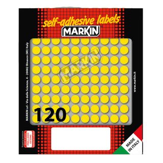 Etichette adesive tonde - in carta - permanenti - diametro 10 mm - 120 et/fg - …