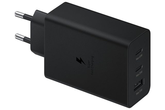 Samsung Caricatore 65W Trio EP-T6530 FC USB-C+USB-A Black