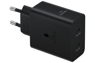 Samsung Caricatore Duo 50W EP-T5020XBE USB-C +Cavo1.8m USB-C Black