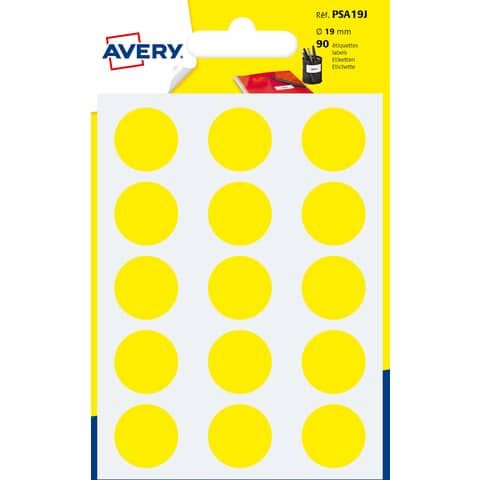 Etichette adesive tonde PSA - in carta - permanenti - diametro 19 mm - 15 et/fg…