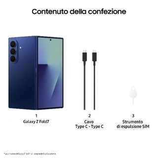 Samsung Galaxy Z Fold7 Smartphone AI, RAM 12GB, 256GB, Display 6,5?/8?, Camera …