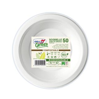 Scodelle biodegradabili - 175mm - Dopla Green - conf. 50 scodelle
