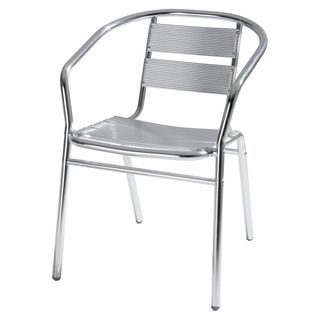Sedia attesa in alluminio 54x59x74cm Verdelook