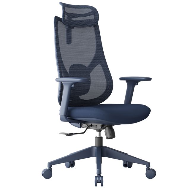 Seduta semidirezionale c/bracc Linear LIN in rete blu
