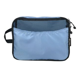 Set 3 organizer da viaggio Explora tessuto tecnico dimensioni assortite azzurro