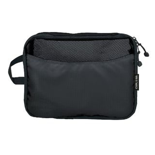 Set 3 organizer da viaggio Explora tessuto tecnico dimensioni assortite nero Leb