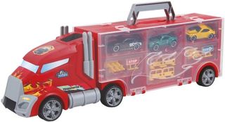 Silver Wheel - Transporter 40 camion porta auto con 3 auto in die cast, a ruote…