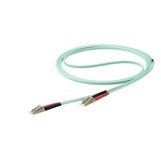 StarTech.com 7 m OM4 LC to LC Multimode Duplex Fiber Optic Patch Cable - Aqua -…