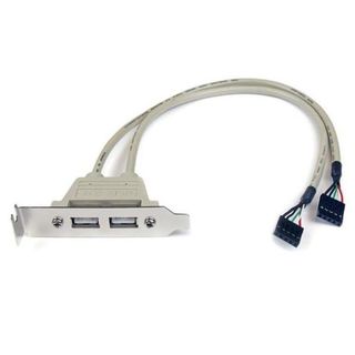 StarTech.com Adattatore piastra slot USB A femmina 2 porte - Pannello USB - USB…