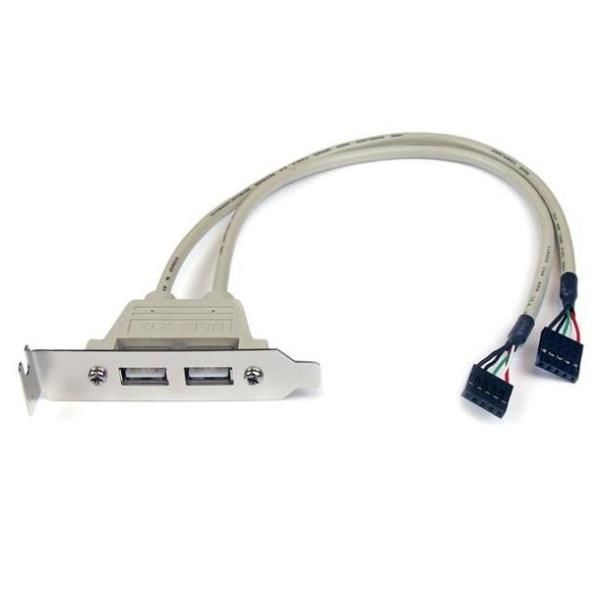 StarTech.com Adattatore piastra slot USB A femmina 2 porte - Pannello USB - USB…