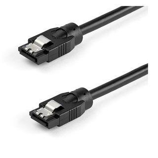 StarTech.com Cavo SATA tondo da 30 cm con connettori latch - 6Gbs - Cavo di ali…