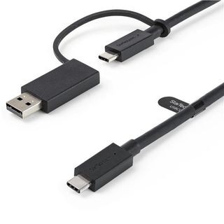 StarTech.com Cavo USB-C da 1m con adattatore dongle USB-A - Cavo ibrido 2-in-1 …