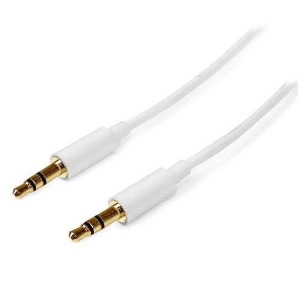 StarTech.com Cavo audio stereo slim da 3,5 mm bianco 2 m - M/M - Cavo audio - m…