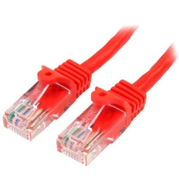 StarTech.com Cavo di Rete da 5m Rosso Cat5e Ethernet RJ45 Antigroviglio - Cavo …