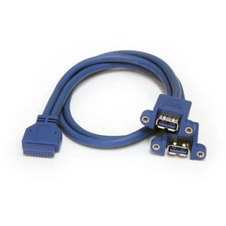 StarTech.com Cavo pannello USB 3.0 2 porte - Cavo USB A a collettore scheda mad…