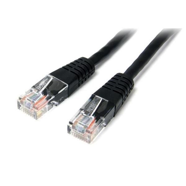 StarTech.com Cavo patch UTP Cat5e RJ45 modellato da 15 m - Cat5e nero- Cavo pat…