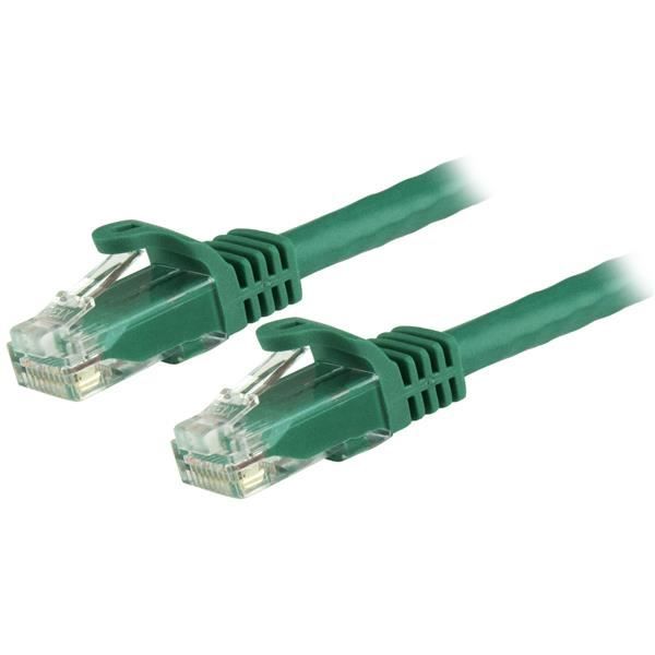 StarTech.com Cavo patch antigroviglio UTP RJ45 Cat6 Gigabit 15 m verde - Cavo p…