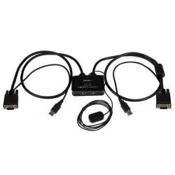 StarTech.com Switch Commutatore KVM USB VGA a 2 porte - Switch Box KVM Alimenta…
