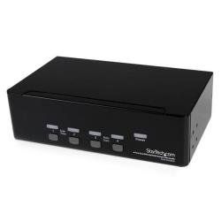 StarTech.com Switch KVM Dual DVI USB 4 porte con audio e hub USB 2.0 - Switch K…
