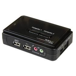 StarTech.com Switch KVM a 2 porte VGA USB con audio e cavi - Commutatore VGA US…