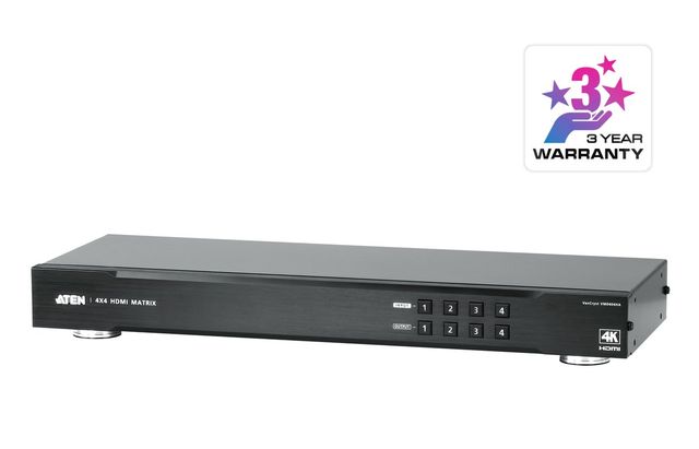 Switch matrix 4K HDMI 4x4 - Commutatore a matrice AV - 10,2 Gbit/s - 340 MHz - …