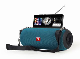 TECHMADE GEMBIRD CASSA SENZA FILO PORTATILE CON ANTENNA GREEN