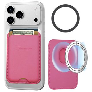 TECHMADE SMART WALLET SLIM DESIGN MAGNETIC 3 CARTE DARK PINK
