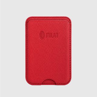 TECHMADE WALLET PORTACARTE MAGNETICO MILAN CLASSIC RED