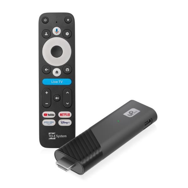 TELESYSTEM UP STICK GOOGLE TV 4K UHD HDMI WI-FI DUAL BAND DOLBY VISION/ATMOS GO…
