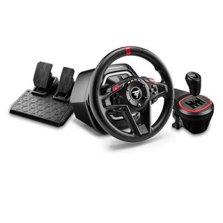 THRUSTMASTER T128 SHIFTER PACK VOLANTE T128 + PEDALI PULSANTE DEL FRENO A MANO …