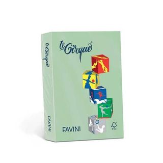 FAVINI Le Cirque tenui - Verde - A4 (210 x 297 mm) - 160 g/m² - 250 fogli carta…