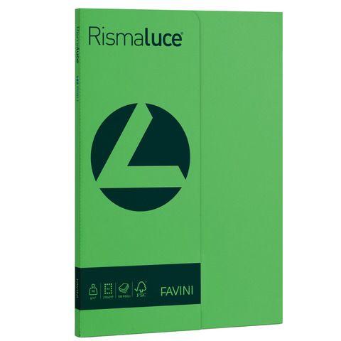 FAVINI RismaLuce - Verde - A4 (210 x 297 mm) - 90 g/m² - 100 fogli carta comune