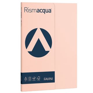 FAVINI Rismacqua Small - Salmone - A4 (210 x 297 mm) - 200 g/m² - 50 fogli cart…