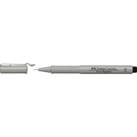 Faber-Castell ECCO PIGMENT - Penna punta in fibra - nero - inchiostro pigmentat…