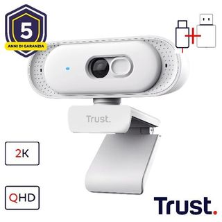 TRUST TOMAR 2K QHD WEBCAM WHITE