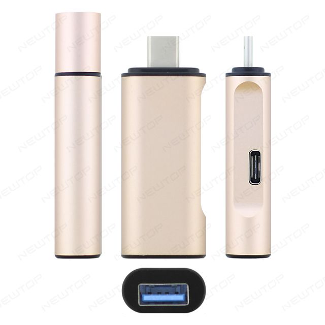 TYPE-C ADAPTER IHUB-12 ADATTATORE DA TYPE-C A USB 3.0 + TYPE-C