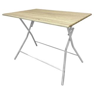 Tavolo Thiny small pieghevole 80x60x75cm effetto legno Verdelook