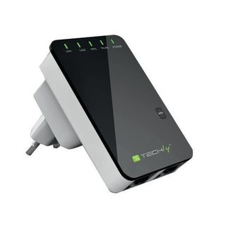 Techly I-WL-REPEATER2 Ripetitore/Router N300 da inserire nella presa