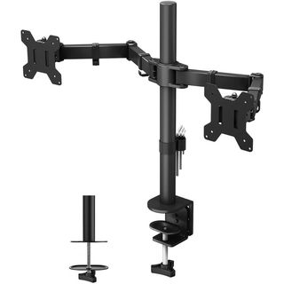 Techly ICA-LCD 382-D Supporto per Doppio Monitor 13-27” LCD 10kg da Scrivania R…