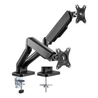 Techly ICA-LCD 462B Supporto per Doppio Monitor 17-32" LCD 9kg Rotazione a Gas